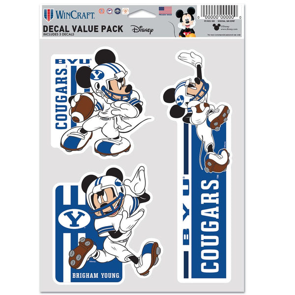 Brigham Young Cougars / Disney Multi Use 3 FAN PACK