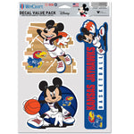 Kansas Jayhawks / Disney MICKEY MOUSE BASKETBALL Multi Use 3 Fan Pack