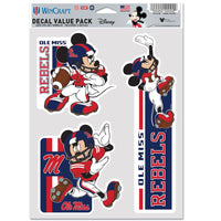 Ole Miss Rebels / Disney MICKEY MOUSE FOOTBALL Multi Use 3 Fan Pack