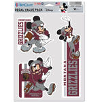 Wholesale-Montana Grizzlies / Disney MICKEY MOUSE FOOTBALL Multi Use 3 Fan Pack