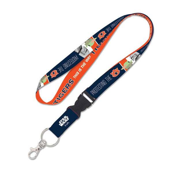 Auburn Tigers / Star Wars MANDALORIAN Lanyard w/detachable buckle 1"