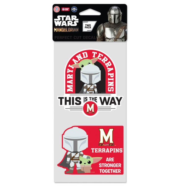 Wholesale-Maryland Terrapins / Star Wars MANDALORIAN Perfect Cut Decal Set of two 4"x4"