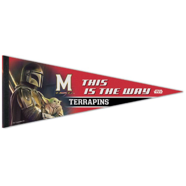 Wholesale-Maryland Terrapins / Star Wars MANDALORIAN Premium Pennant 12" x 30"