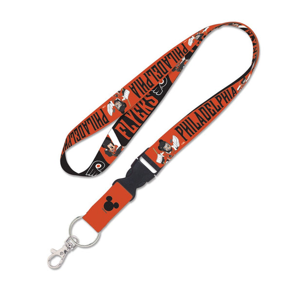 Philadelphia Flyers DISNEY Lanyard w/detachable buckle 1"
