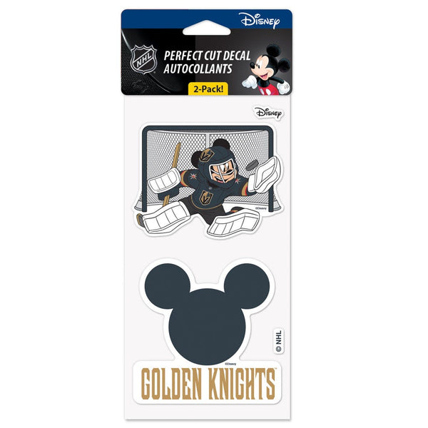 Vegas Golden Knights / Disney Disney Perfect Cut Decal Set of two 4"x4"