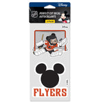 Philadelphia Flyers DISNEY Perfect Cut Decal Set of two 4"x4"