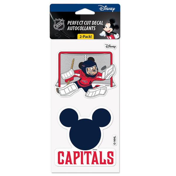 Washington Capitals / Disney Disney Perfect Cut Decal Set of two 4"x4"