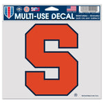 Wholesale-Syracuse Orange Multi-Use Decal -Clear Bckrgd 5" x 6"