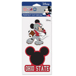 Wholesale-Ohio State Buckeyes / Disney Perfect Cut Decal Set of Two 4"x4"