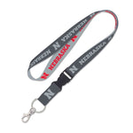 Wholesale-Nebraska Cornhuskers Lanyard w/detachable buckle 1"