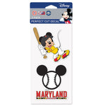 Wholesale-Maryland Terrapins / Disney Perfect Cut Decal Set of two 4"x4"