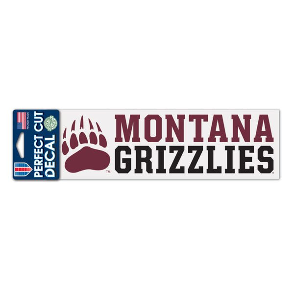 Wholesale-Montana Grizzlies stacked Perfect Cut Decals 3" x 10"