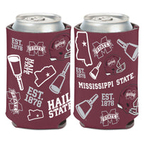 Mississippi State Bulldogs SCATTERPRINT Can Cooler 12 oz.