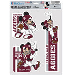 Texas A&M Aggies / Disney Multi Use 3 Fan Pack