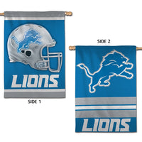 Detroit Lions Vertical Flag 2 Sided 28" x 40"