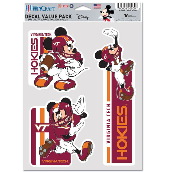 Wholesale-Virginia Tech Hokies / Disney Multi Use 3 Fan Pack