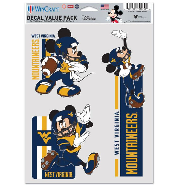 Wholesale-West Virginia Mountaineers / Disney Multi Use 3 Fan Pack