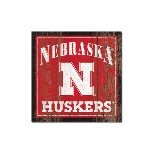 Wholesale-Nebraska Cornhuskers Wooden Magnet 3" X 3"