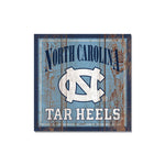 Wholesale-North Carolina Tar Heels Wooden Magnet 3" X 3"