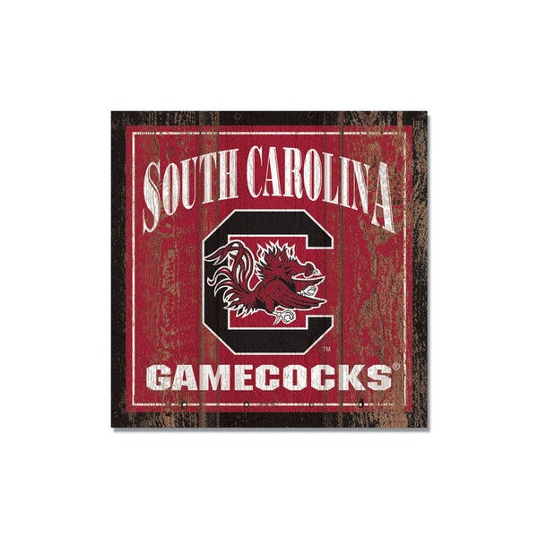 South Carolina Gamecocks Wooden Magnet 3" X 3"