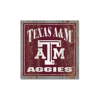 Texas A&M Aggies Wooden Magnet 3" X 3"
