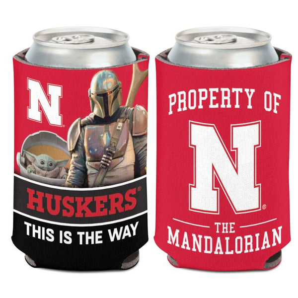 Wholesale-Nebraska Cornhuskers / Star Wars Mandalorian Can Cooler 12 oz.