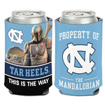 Wholesale-North Carolina Tar Heels / Star Wars Mandalorian Can Cooler 12 oz.