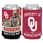 Wholesale-Oklahoma Sooners / Star Wars Mandalorian Can Cooler 12 oz.