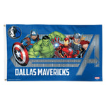 Dallas Mavericks / Marvel (c) 2021 MARVEL Flag - Deluxe 3' X 5'