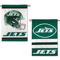 New York Jets Vertical Flag 2 Sided 28" x 40"