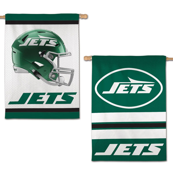 New York Jets Vertical Flag 2 Sided 28" x 40"