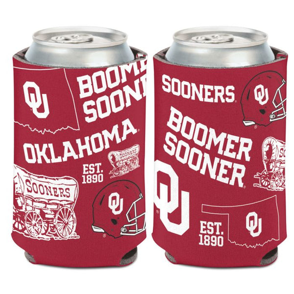 Wholesale-Oklahoma Sooners SCATTERPRINT Can Cooler 12 oz.