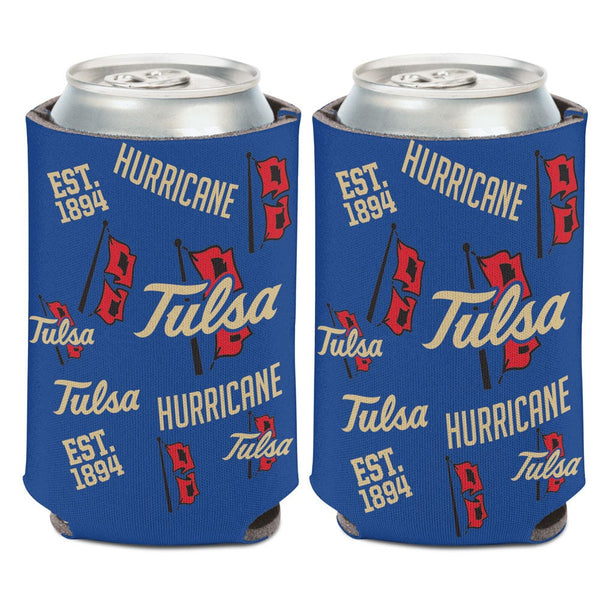 Tulsa Golden Hurricanes SCATTERPRINT Can Cooler 12 oz.