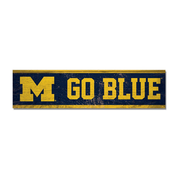 Michigan Wolverines Wooden Magnet 1.5" X 6"