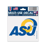 Wholesale-Angelo State Rams primary Multi-Use Decal 3" x 4"