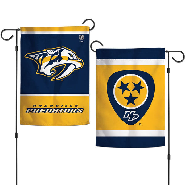 Nashville Predators Garden Flags 2 sided 12.5" x 18"