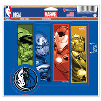 Dallas Mavericks / Marvel (c) 2021 MARVEL Multi-Use Decal - cut to logo 5" x 6"