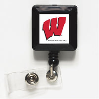 Wholesale-Wisconsin Badgers Retractable Badge Holder