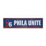 Philadelphia 76ers Wooden Magnet 1.5" X 6"