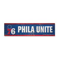 Philadelphia 76ers Wooden Magnet 1.5" X 6"