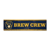 Milwaukee Brewers Wooden Magnet 1.5" X 6"
