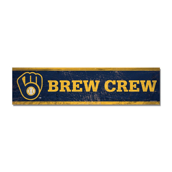 Milwaukee Brewers Wooden Magnet 1.5" X 6"