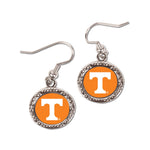 Tennessee Volunteers Earrings Jewelry Carded Round