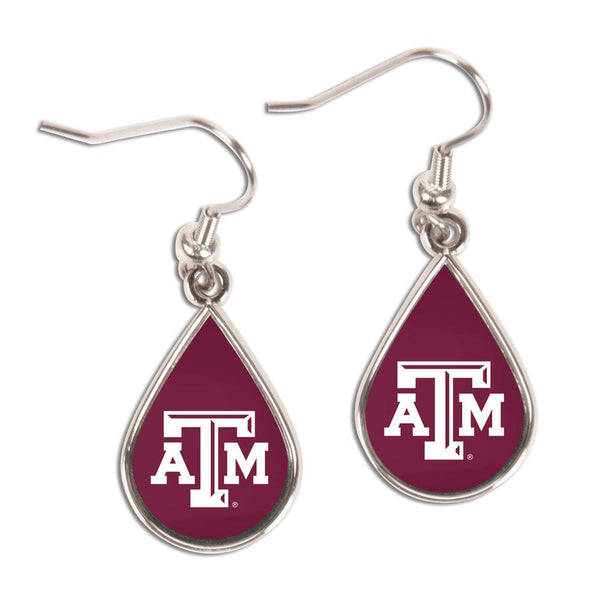 Texas A&M Aggies Earrings Jewelry Carded Tear Drop