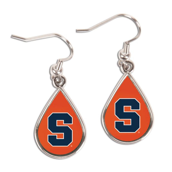 Wholesale-Syracuse Orange tear Earrings Jewelry Carded Tear Drop