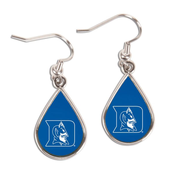 Wholesale-Duke Blue Devils Earrings Jewelry Carded Tear Drop