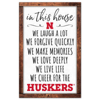 Wholesale-Nebraska Cornhuskers Wood Sign 11" x 17" 1/4" thick