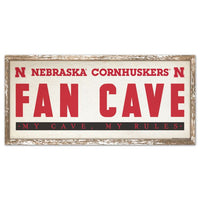 Wholesale-Nebraska Cornhuskers Wood Sign 8" x 17"