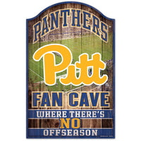 Wholesale-Pittsburgh Panthers FAN CAVE Wood Sign 11" x 17" 1/4" thick