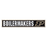 Purdue Boilermakers Wood Sign 6"x36" 3/8" thick